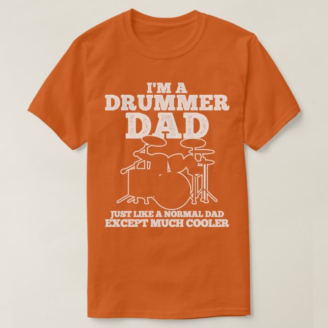 Drummer Vater T-Shirt (Design vorne)