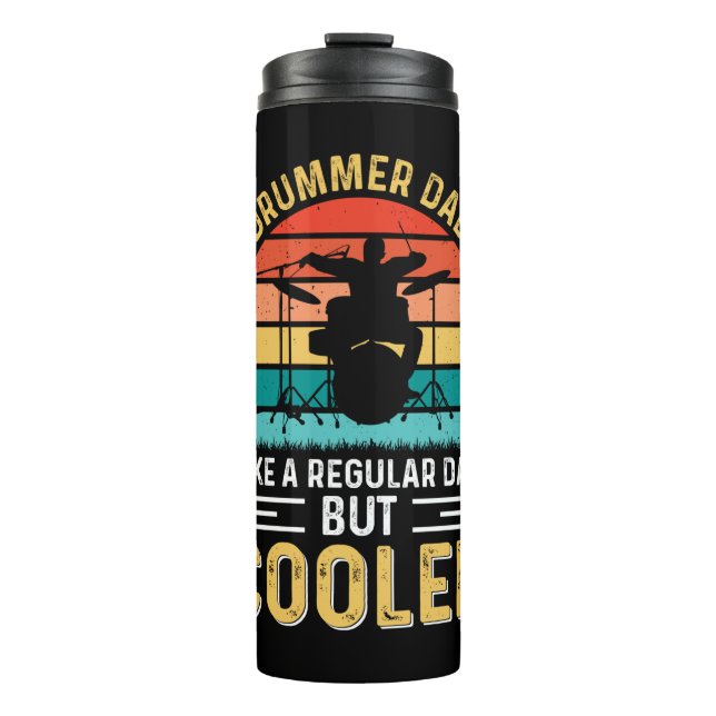 Drummer Vater Thermosbecher (Vorderseite)