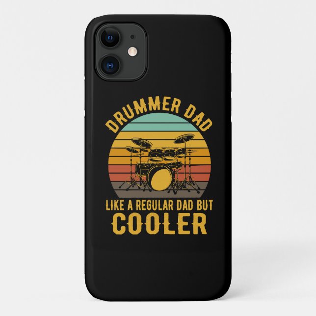 Drummer Vater wie ein regelmäßiger Vater, aber Coo Case-Mate iPhone Hülle (Rückseite)