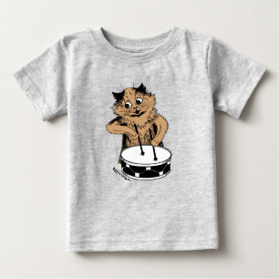 Drummerkatze Baby T-shirt