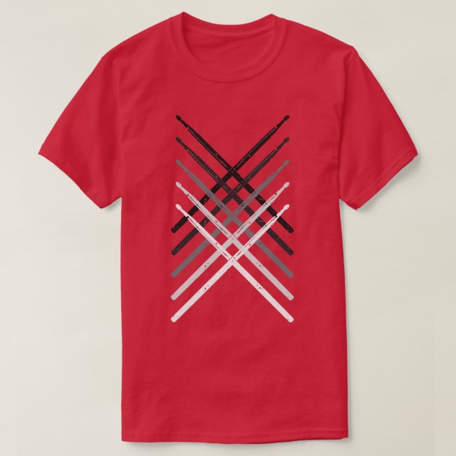 Drummers Drum Sticks Percussion Gift For Musician  T-Shirt (Design vorne)