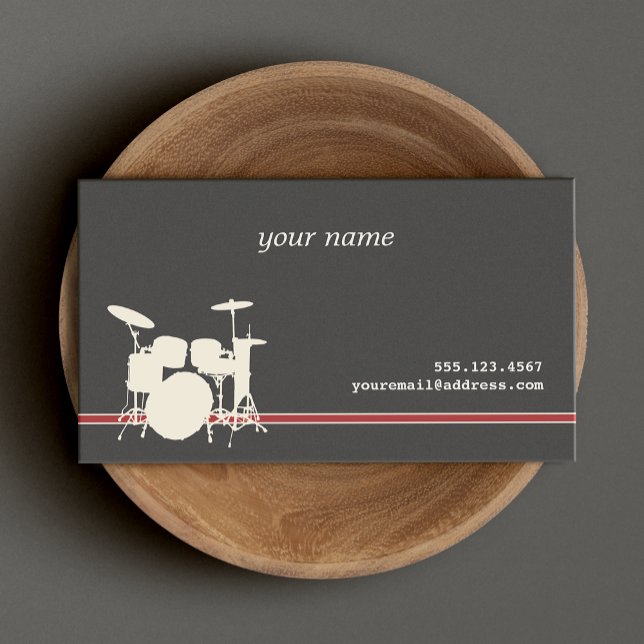 Drummer's Music Business Card Visitenkarte (Von Creator hochgeladen)