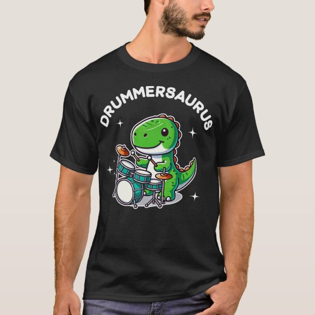 Drummersaurus T-Shirt (Vorderseite)