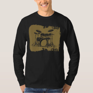 Drumming Drum Set Vintag für Drummer und Percussi T-Shirt