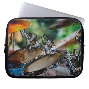 Drumming in Aktion Laptopschutzhülle