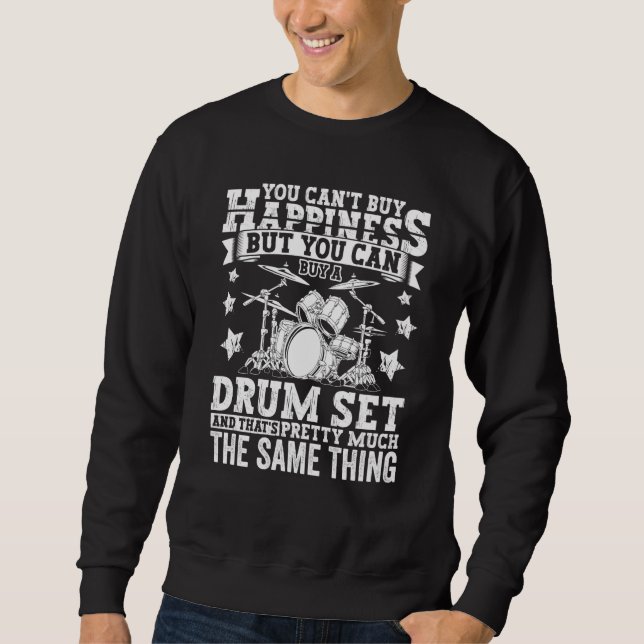 Drumming Player Apparel Drummer Quote Drumset for  Sweatshirt (Vorderseite)