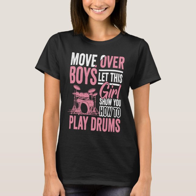 Drumming Player Apparel Drummer Quote Drumset für T-Shirt (Vorderseite)
