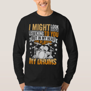 Drumming Player Apparel Drummer Quote Drumset für T-Shirt