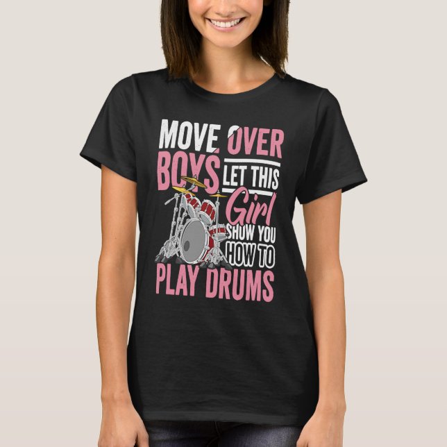 Drumming Player Apparel Drummer Quote Drumset für T-Shirt (Vorderseite)