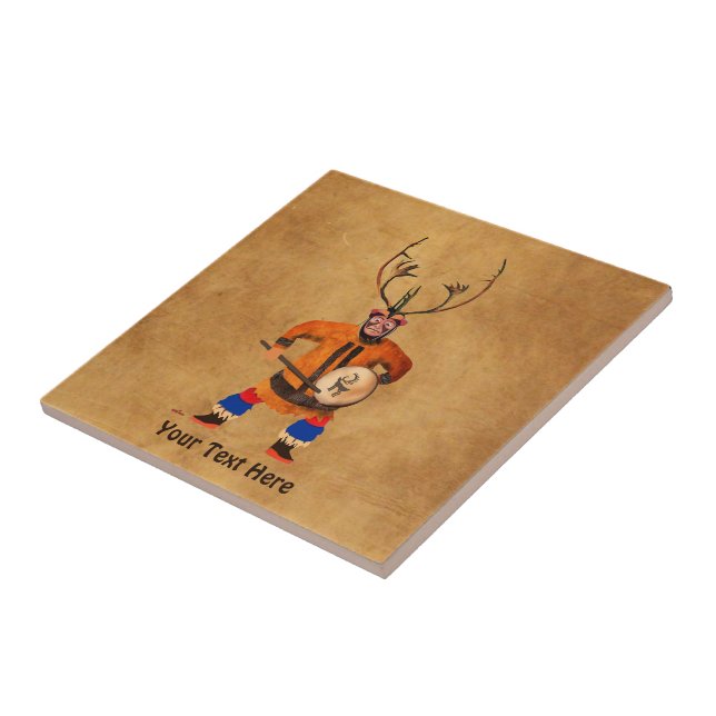 Drumming Shaman Fliese (Seite)