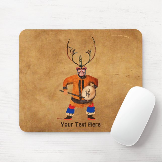 Drumming Shaman Mousepad (Mit Mouse)