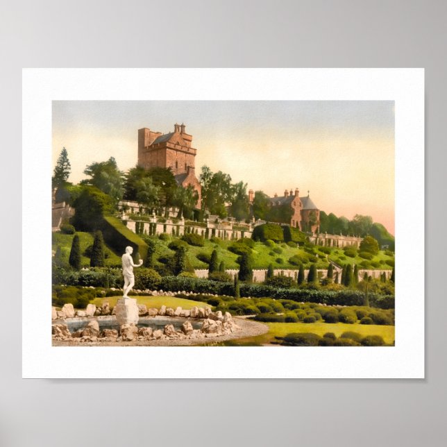 Drummond Castle, Perthshire Schottland Poster (Vorne)