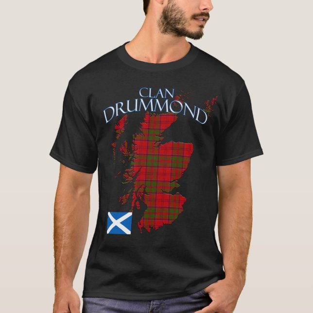 Drummond Scottish Clan Tartan Scotland T-Shirt (Vorderseite)