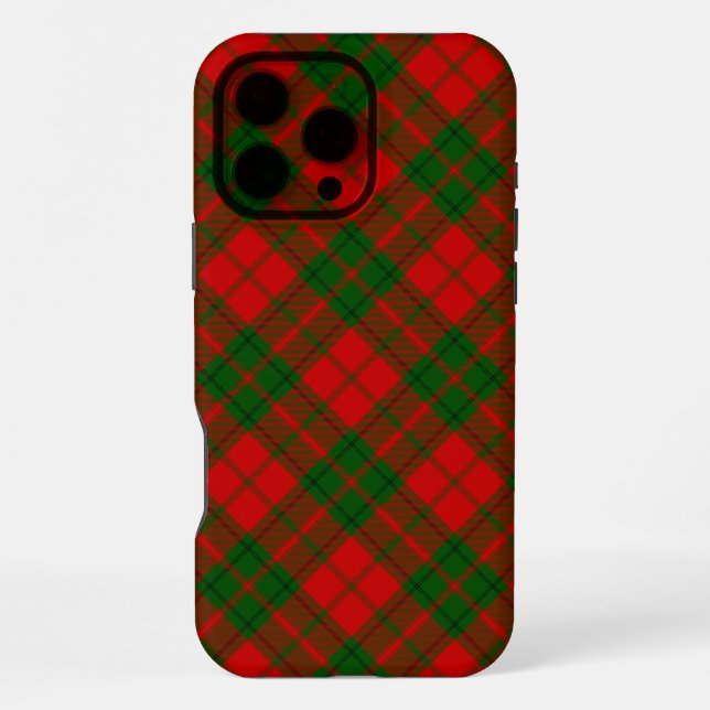 Drummond Tartan rot grün Karo iPhone Hülle (Rückseite)