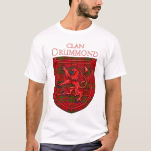 Drummond Tartan Scottish Kariert Lion Rampant T-Shirt