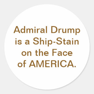 Drump ist Amerikas Schiff-Fleck Hankamer Artjunkha Runder Aufkleber