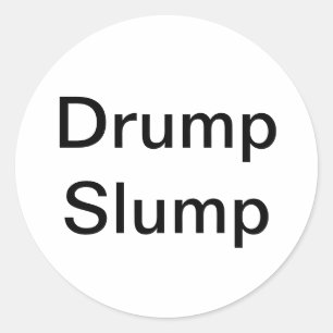 Drump Slump Comic Splash-Art Hankamer Artjunkhaus Runder Aufkleber