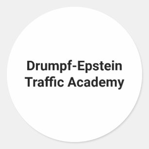 Drumpf-Epstein Trafficking Hankamer Artjunkhaus Runder Aufkleber