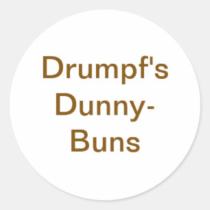 Drumpfs Dunny-Buns Jeff Hankamer Artjunkhaus Yum! Runder Aufkleber