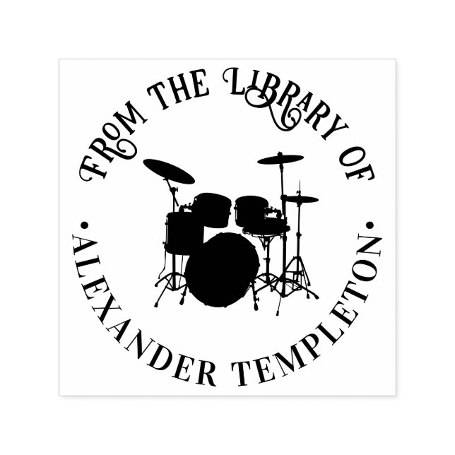 Drums Drum Kit Musikinstrument Library Permastempel (Design)