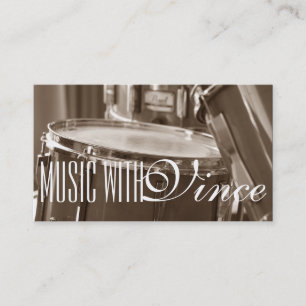 Drums Instructor Music Studio Business Card Visitenkarte