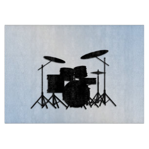 Drums Music Design Blau Schneidebrett