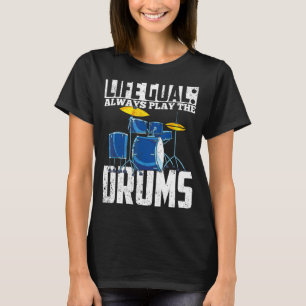 Drums Player Drummer Schlagzeug Drum Set Music Dr. T-Shirt