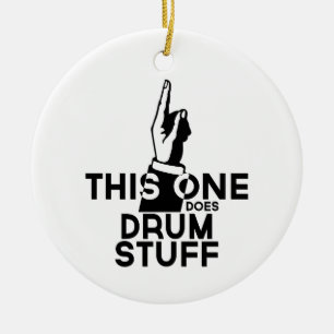 Drums Stuff - Funny Drums Music Keramik Ornament