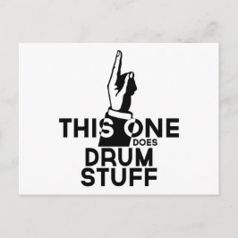Drums Stuff - Funny Drums Music Postkarte
