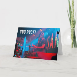 Drumsticks der weiblichen Kick Drummer Geburtstags Karte