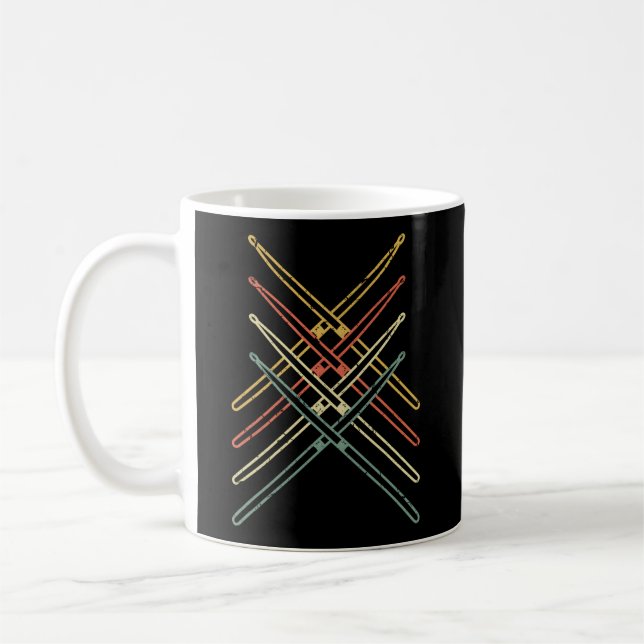 Drumsticks Drummer Drums Kaffeetasse (Links)