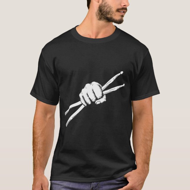 Drumsticks Drummer Drumset Drums T-Shirt (Vorderseite)