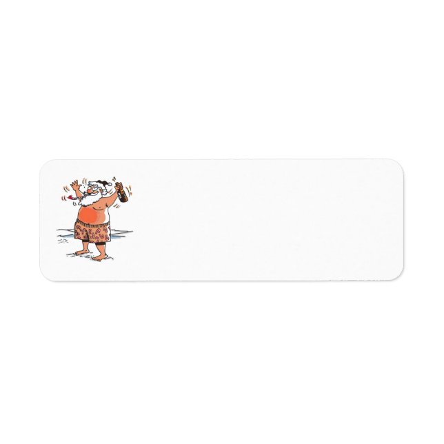Drunk Santa return address labels (Vorne)