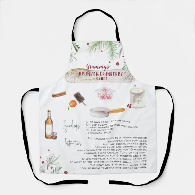 Drunken Cranberry Sauce | Recipe Heirloom Schürze (Vorderseite)