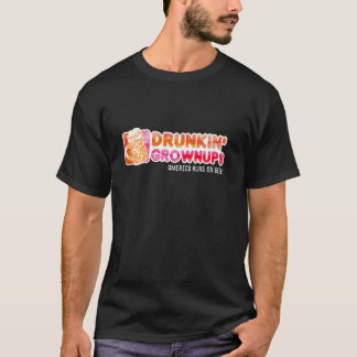 Drunken Grownwnds American Vater Run On Ber Funny  T-Shirt