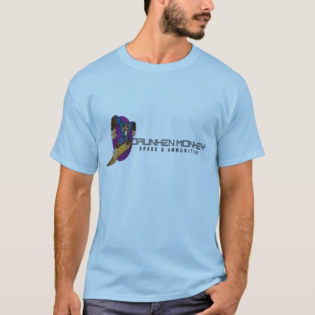 Drunken Monkey Messing und Munition T-Shirt (Vorderseite)