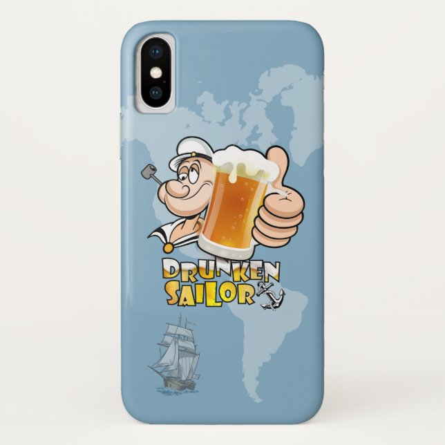 Drunken Sailor | iPhone X case (Rückseite)