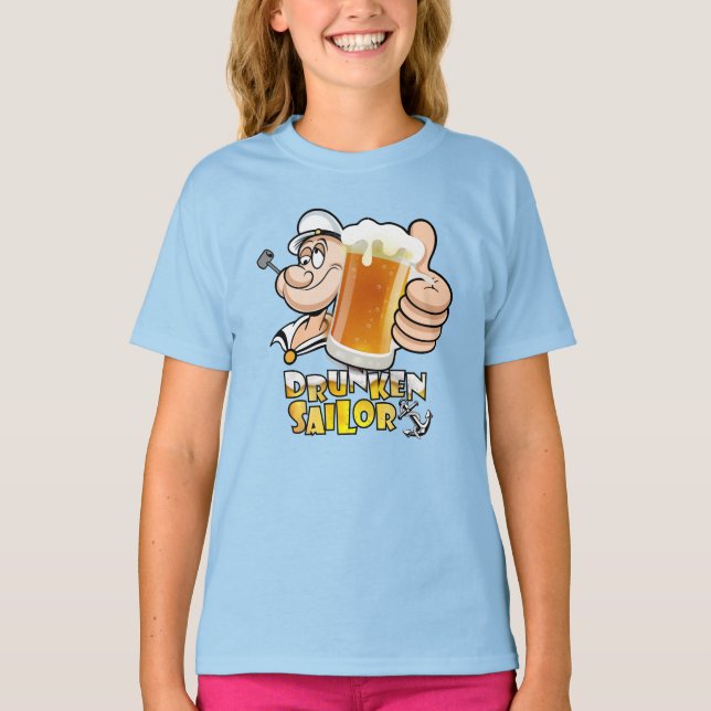 Drunken Sailor | Kinder T-Shirt (Vorderseite)