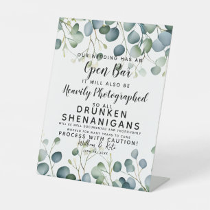 Drunken Shenanigans Fotografiert Eukalyptus Sockelschild