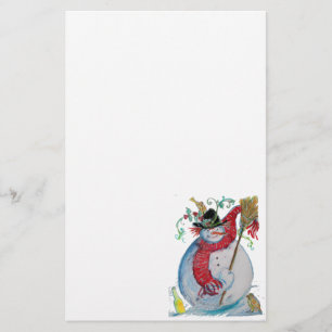 DRUNKEN SNOWMAN BRIEFPAPIER