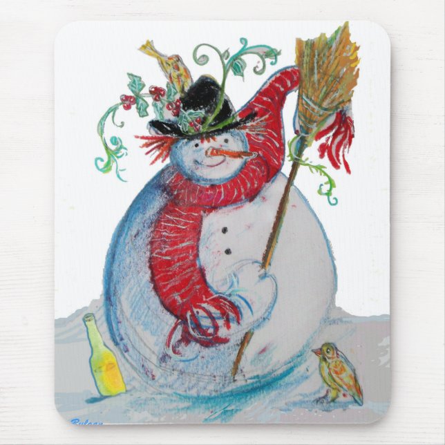 DRUNKEN SNOWMAN MOUSEPAD (Vorne)