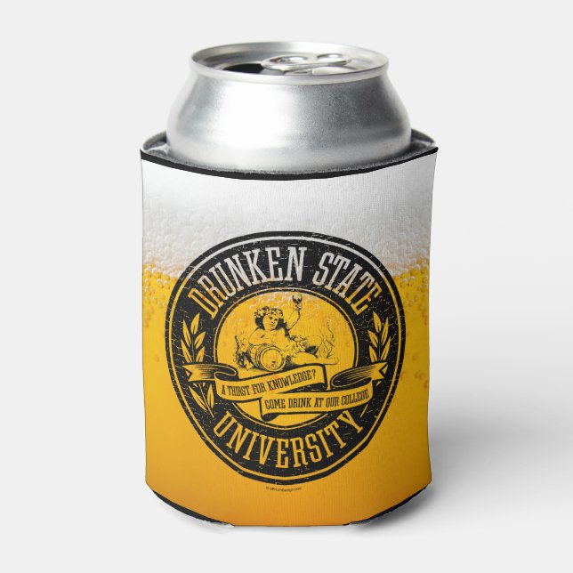 Drunken Staat University Can Cooler Dosenkühler (Kanne Vorderseite)