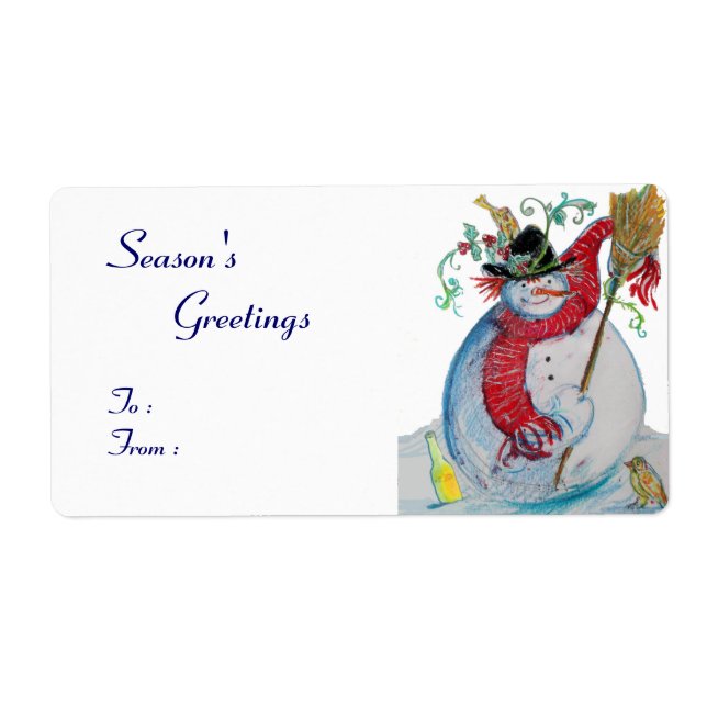 DRUNKENSNOWMAN MIT VÖGELN (Vorne)