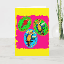 DRUNKIN PARROTS FEIERTAGSKARTE