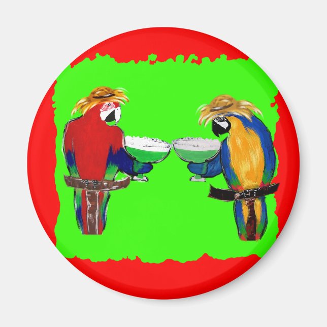 Drunkin Parrots Magnet (Vorne)