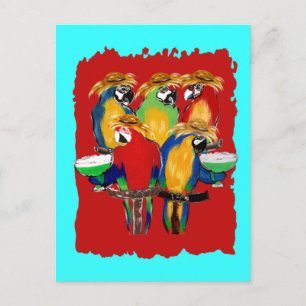Drunkin Parrots Postkarte
