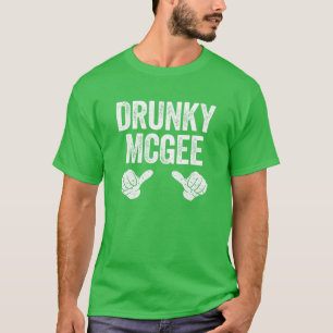 Drunky Mcgee St Patricks Day Couple Gift T-Shirt