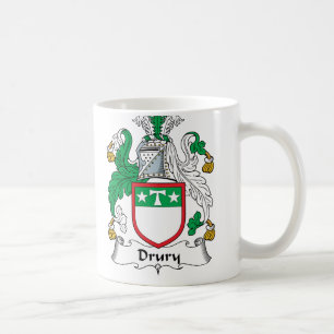 Drury Familienwappen Tasse