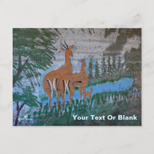 Druze Street Art - Gazelle Postkarte