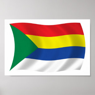 Druzen-Flag Poster Druck